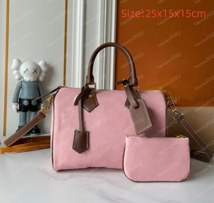 Designer bags Luxury SP 30CM Boston leather Bag Totes Handbag Shoulder Bags Crossbody Higher Quality P9 Pouch Purse Soft 30 Pillow 30x25x20cm pink+w