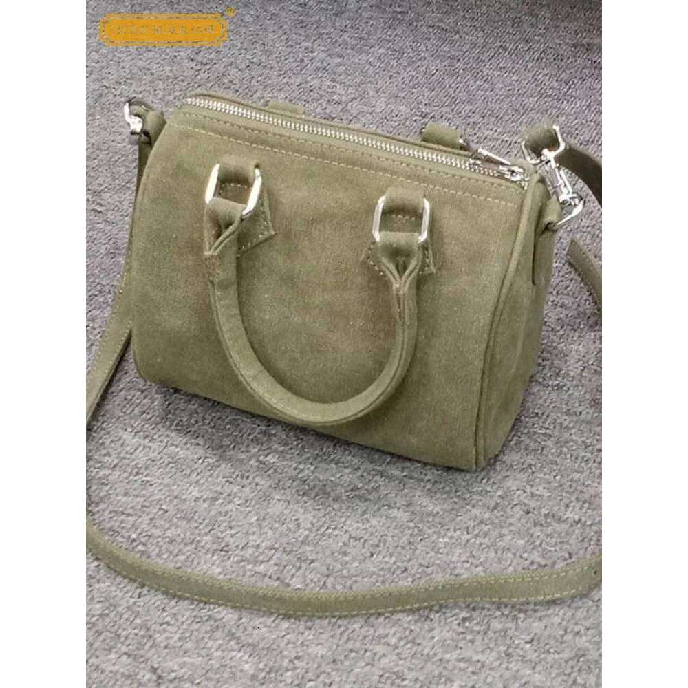 Women Casual Single Shoulder Army Green Canvas Pillow Small Female Tote Handbag Bucket Bag Japanese Crossbody Bags 250818