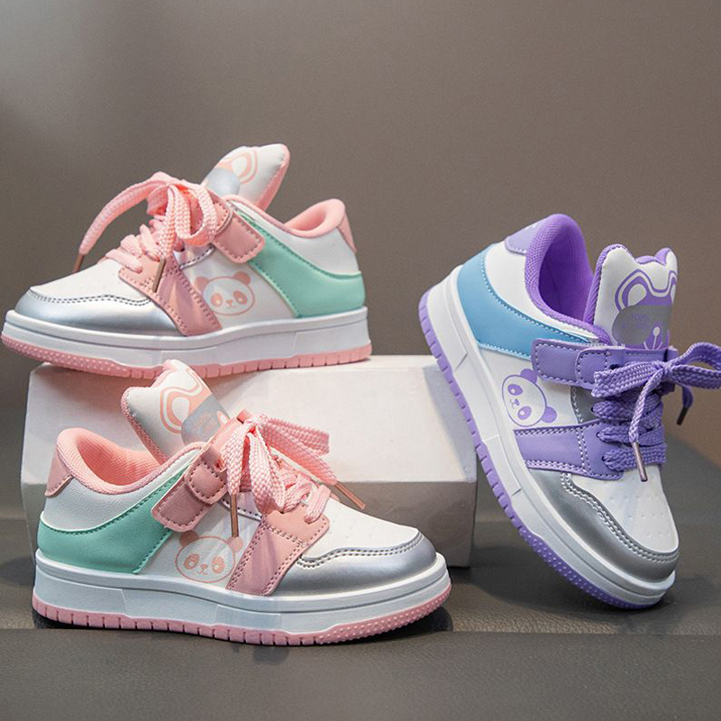 Chaussures pour enfants Fashion Low Top Casual Toddler Sports Chaussures Girls Chaussures de planche non glissantes KidWorld Spring Nouveau enfan