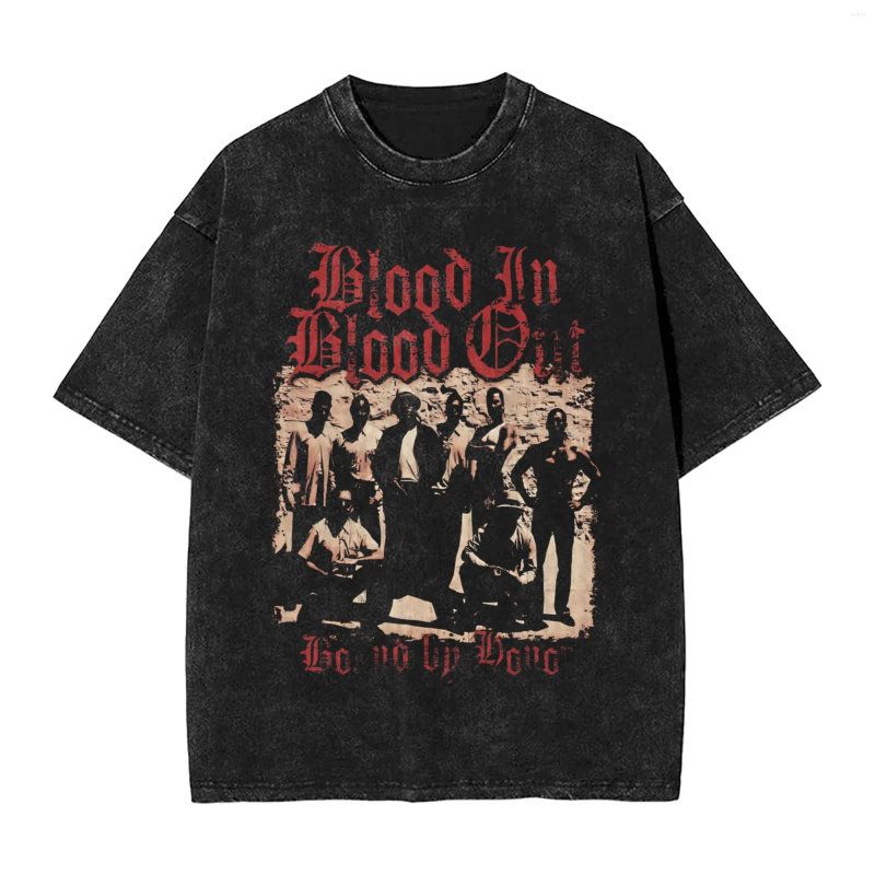 Men's T Shirts Blood In Out Shirt Summer Streetwear Casual Trendy Cool Tshirt For Man Short Sleeves Print Tees