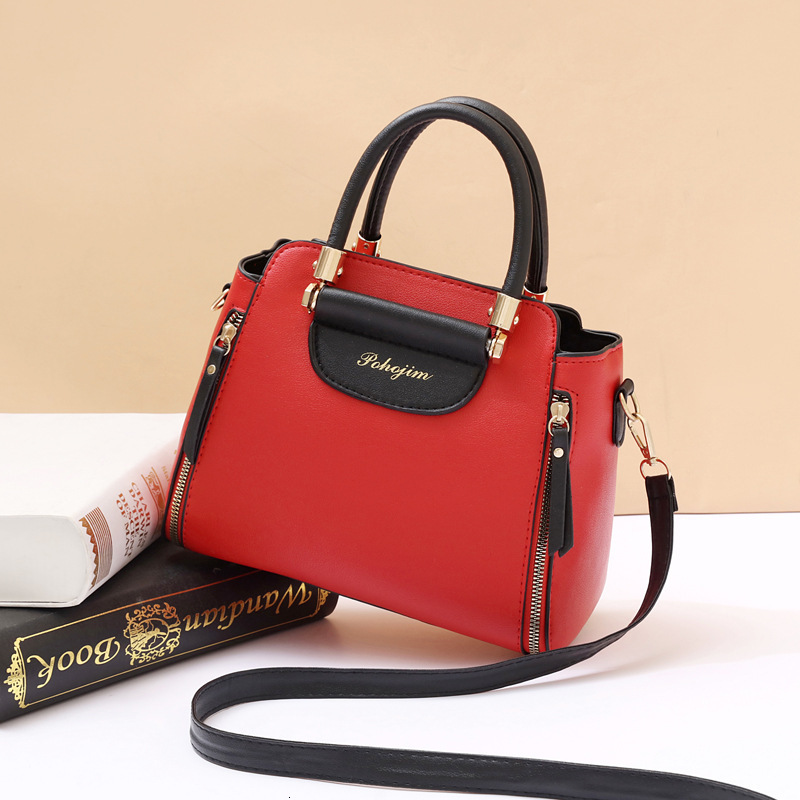 Foreign Trade Recommendation Women's Bag 2025 New Fashion Color Block Handbag Luxury Bagdesigner Free Shipping Korean Style Large Capacity Shou