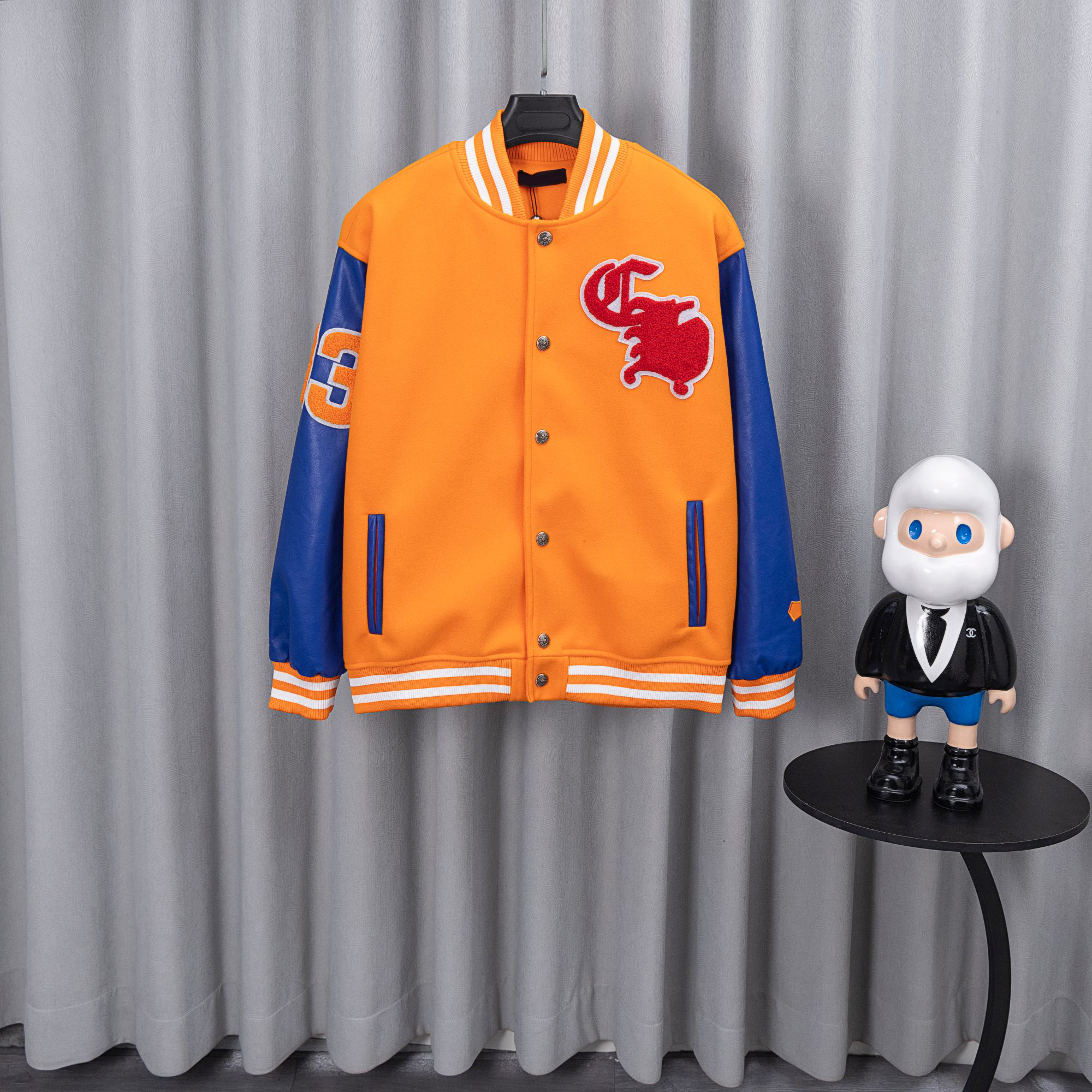 designer men varsity jacket Baseball Vintage Coat Uniform leather winter down jackets embroiderd letter jacket single breasted waterproof loose outd