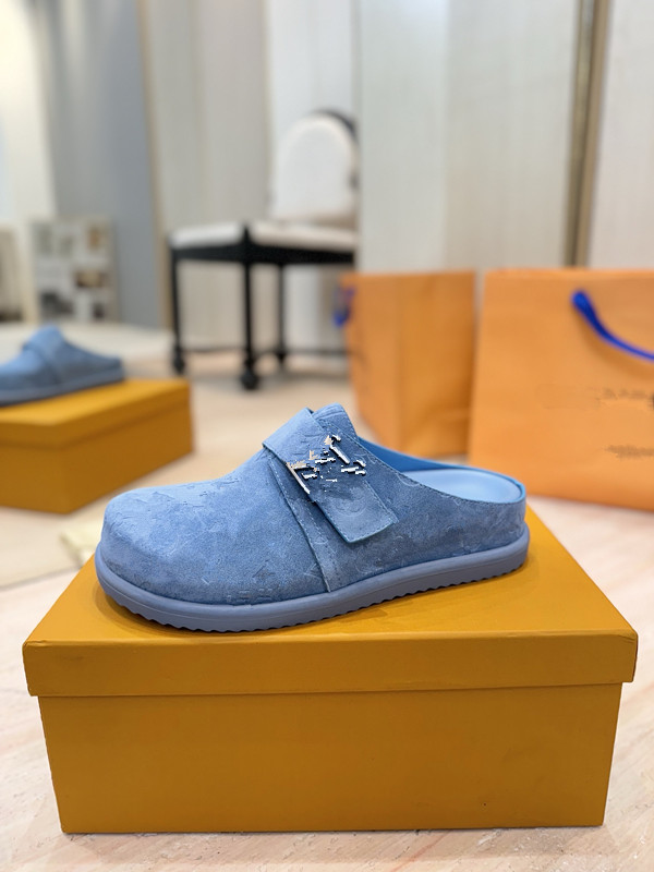 2025 Sandals Designer slides slippers fur Shearling leather Canvas slide fuzzy Plush slipper Orange Red Luxury womens Summer winter sandal shoes 081