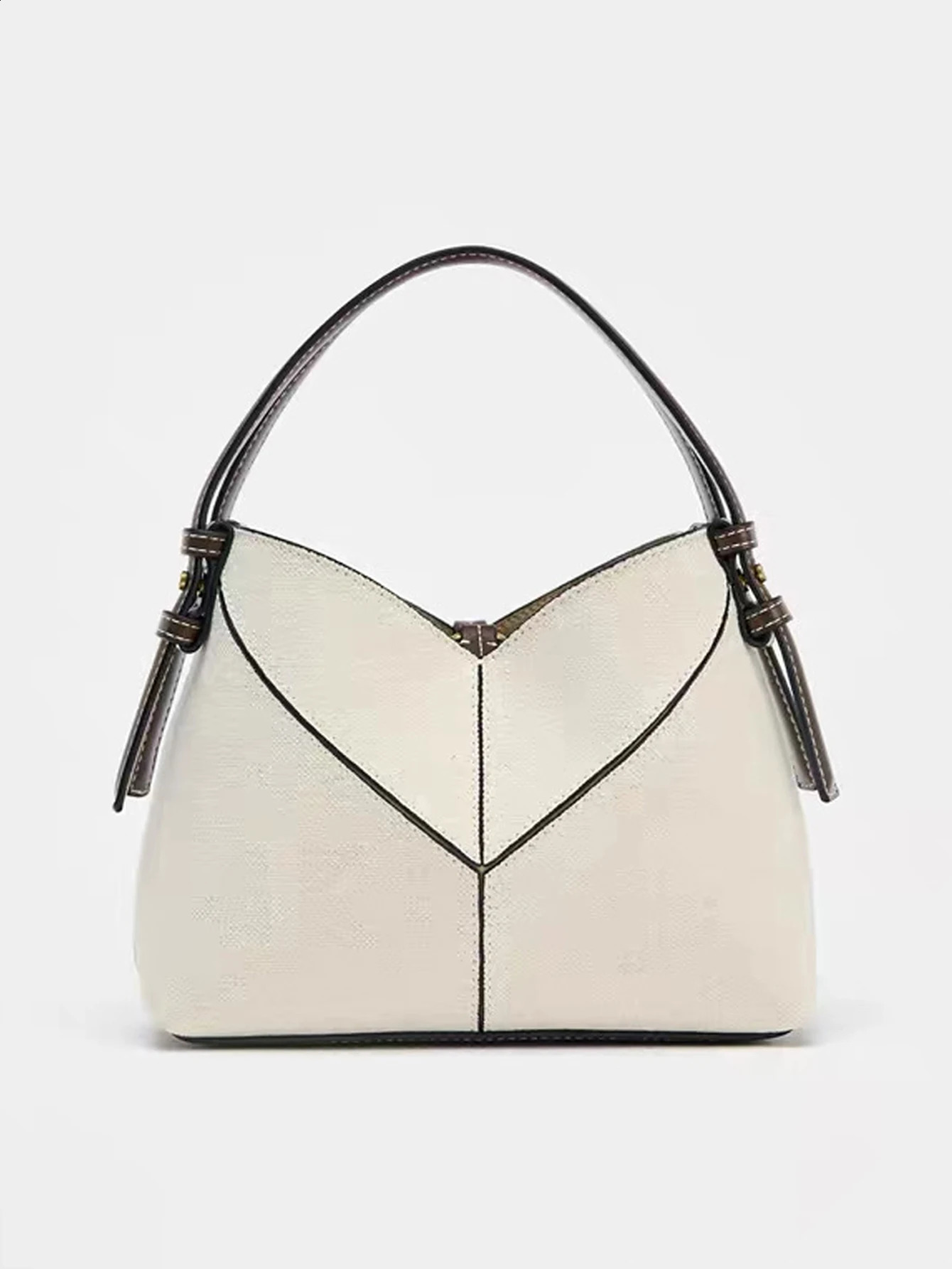 Sac fourre-tout pour dames avec couleur contrastée n mini toile shopping à la mode en simple seau à main 250815