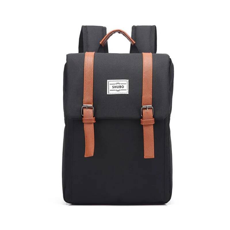 Vintage Femmes Canvas Sac à dos Sacs scolaires pour adolescents filles garçons grande capacité ordinateur portable Men de mode sac à dos de haute