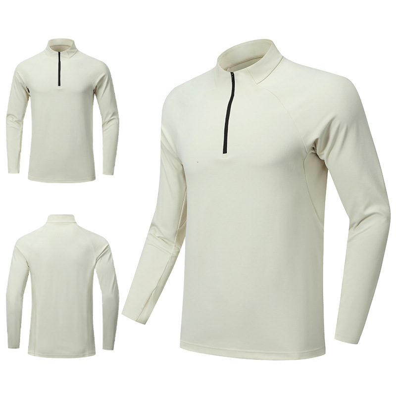 Sports Outdoor Long Sleeve Top Quick-Dry Shirt for Men Spring Autumn Half-Zip Sports Top T-Shirt Running Yoga Fitness Clothing