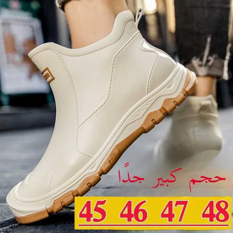 Faiable ort Rain Boots Mens Waterproof Fce Lined Kihen Work Outdoor Water Boots Large Size 48 Plastic oes XJ250818