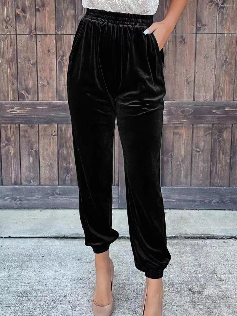 Women's Pants Velvet Autumn And Winter Ladies Loose Casual