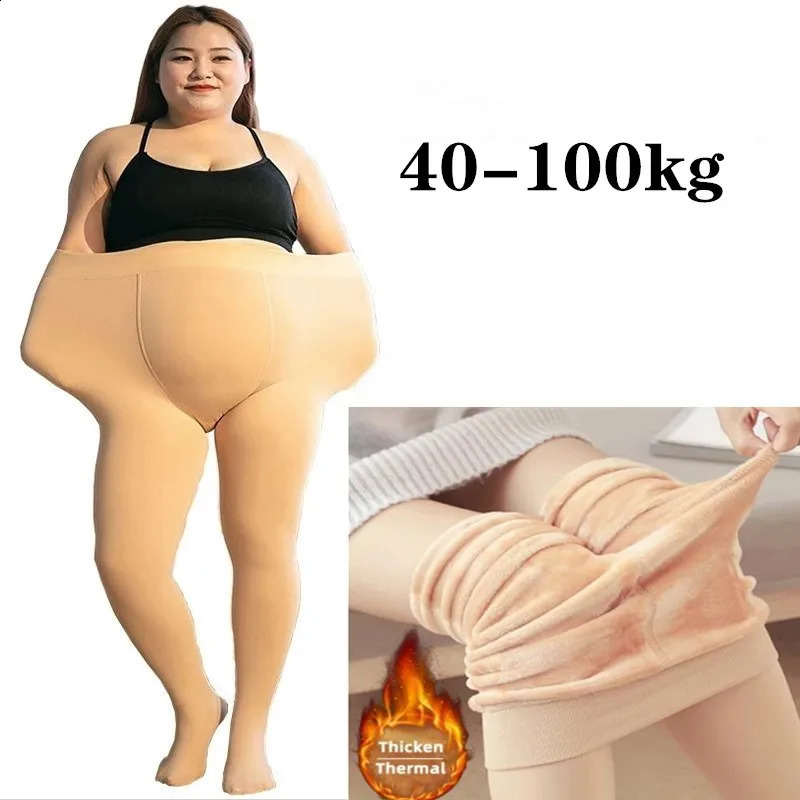 S-M L-XL xxl bas de taille grande taille Femmes Plus Velvet Collons de graisse épais augmenter la femme de pied d'hiver sexy
