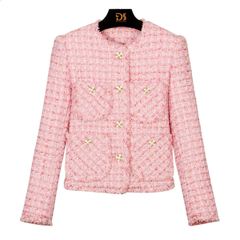 Style à la mode élégante veste en tweed décontractée et confortable pour les dames avec un tempérament haut de gamme 250801
