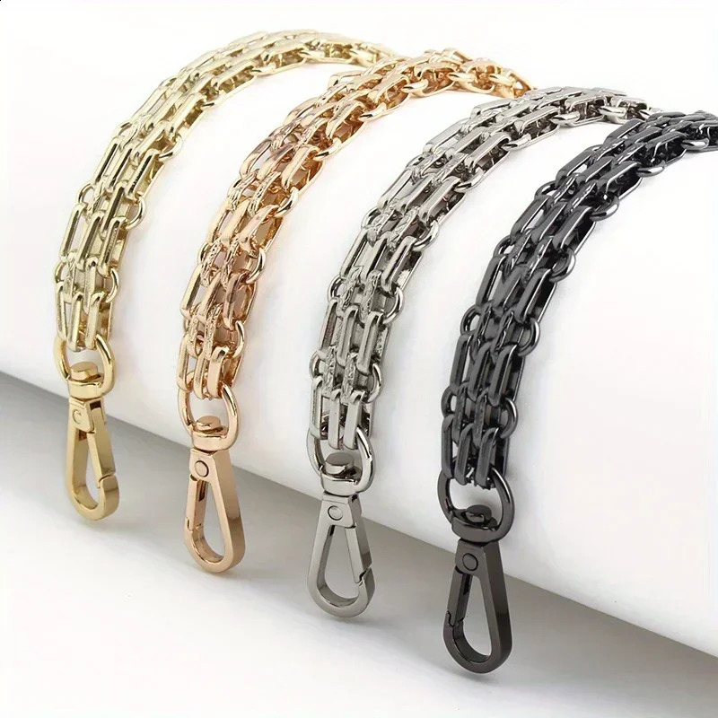 1PC Metal Chain Wallet Handle Shoulder Strap Replacement Highend Womens Bag Leather Goods Fiverow Extended Crossbody 250815