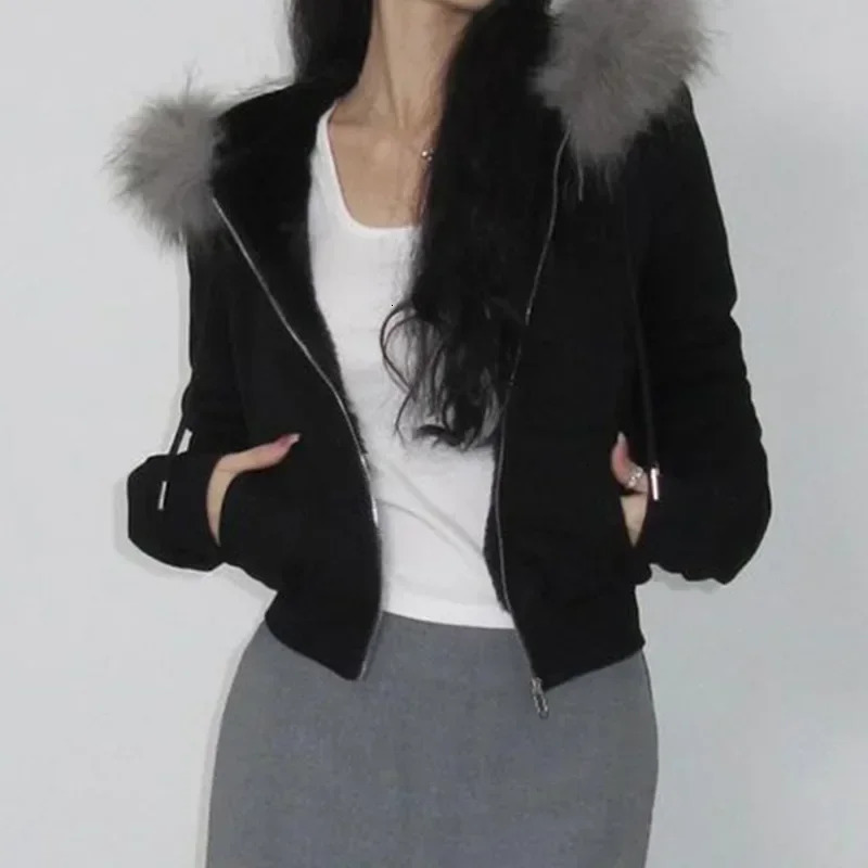 Fairy Fur Patchwork Fashion Sweatshirts Vintage Grunge All Match Womens Coats Double Zippers Casual Hoodies Y2k Aesthetic Femme w250815