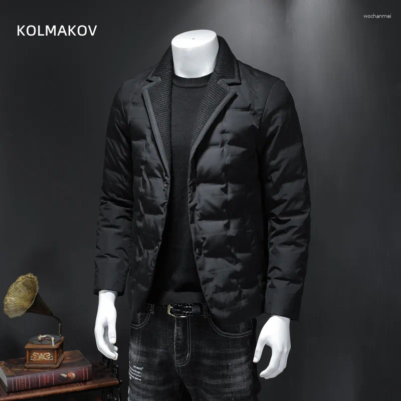 Men's Down 2025 Arrival Winter Coat 90% White Duck Jackets Men Mens Warm Thicked Blazer High Quality 80% Jacket