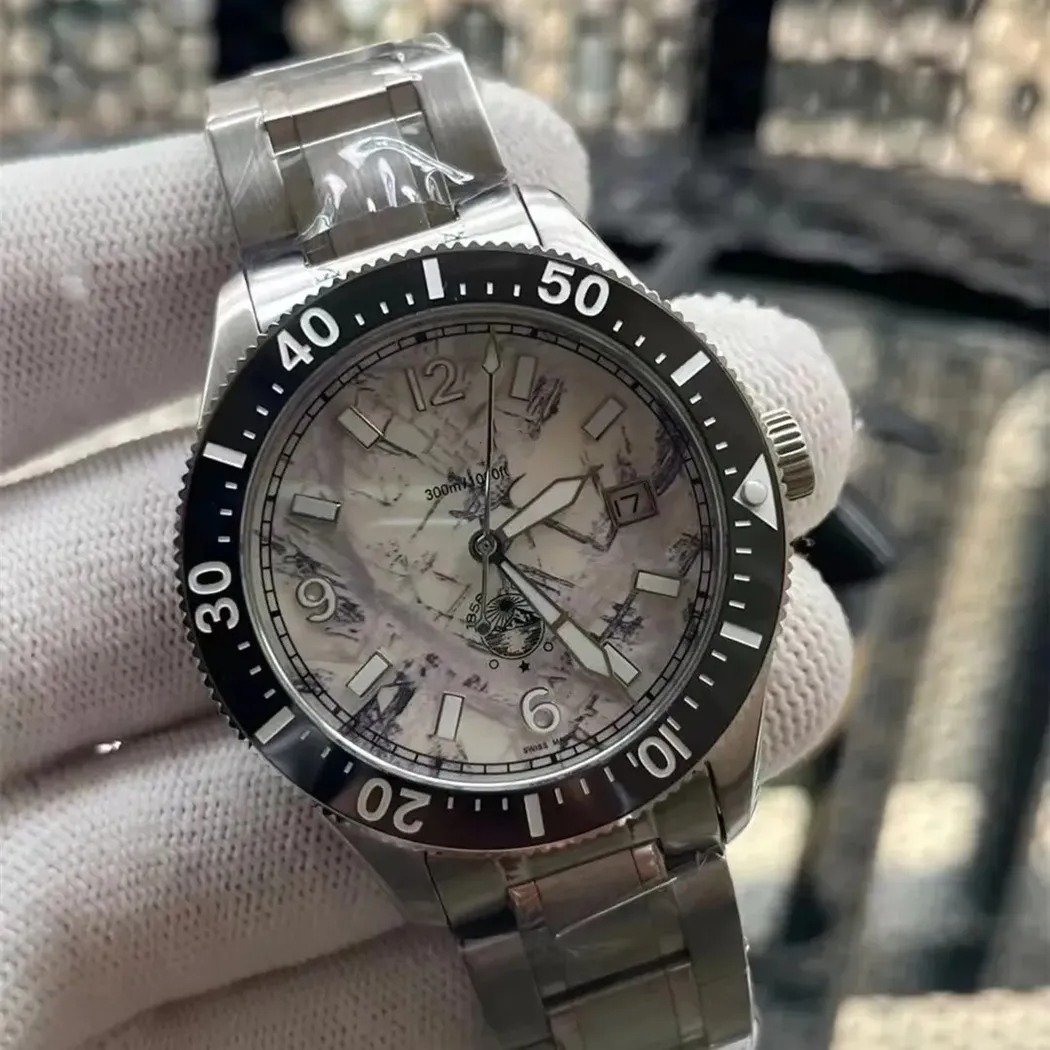 U1 Top-grade AAA Watch 3A Quality 1858 Iced Sea Watches 41mm Men Watches Automatic Movement Sapphire Glass Stainless luxurywatches L B98