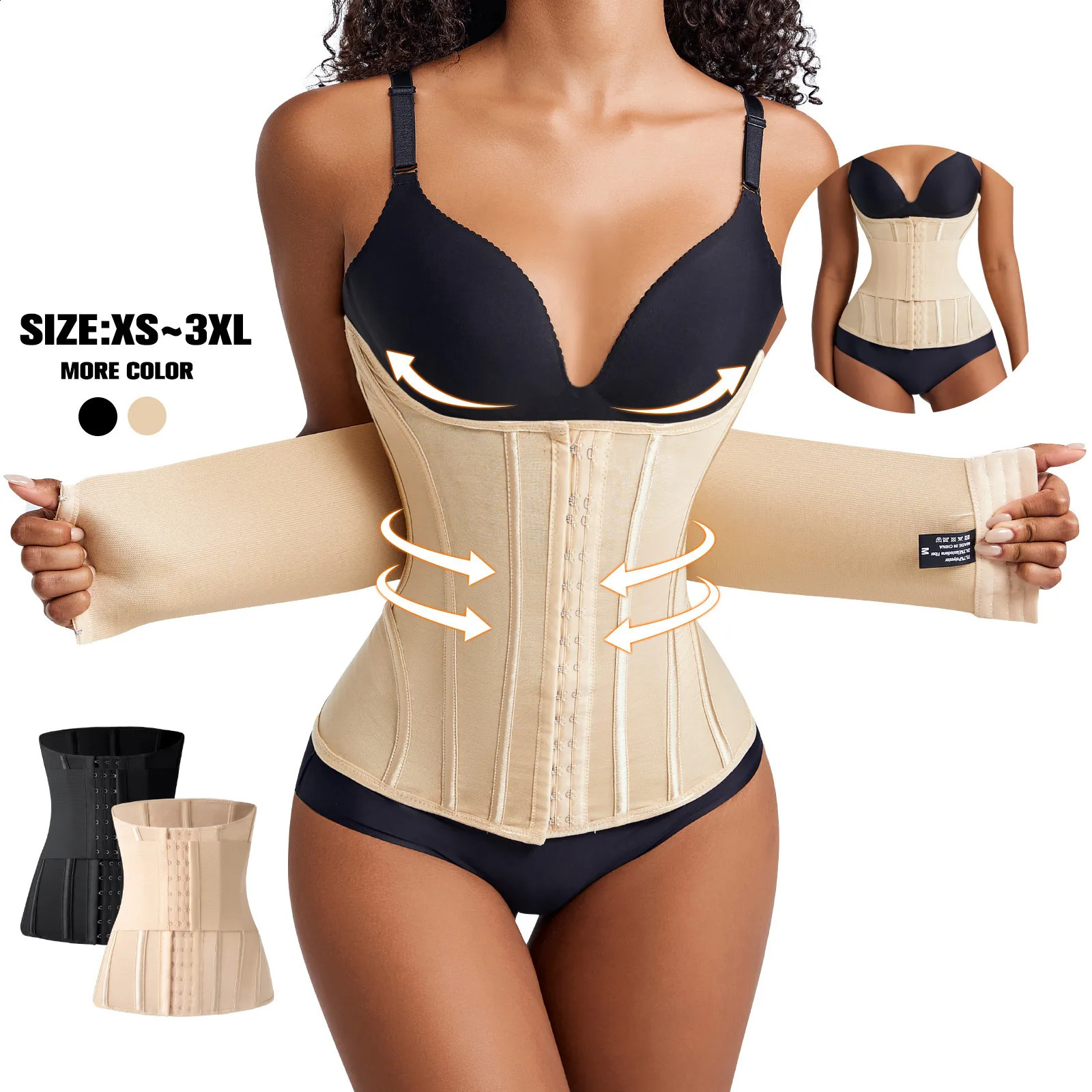 Double Belt Waist Trainer Slimming Tummy Control Body Shaper Tight Shapewear Belt Hourglass Corset Girdle Trainer Gym Fitness 250814