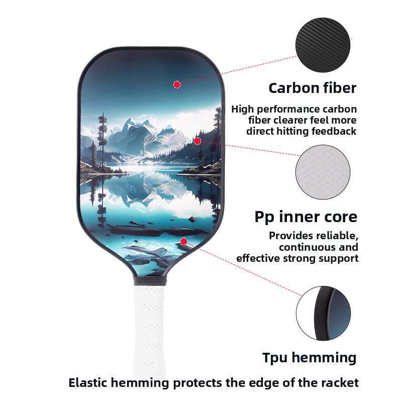 Training Competition Grade Professional High - strength 3K Carbon Fiber Pickleball Racket