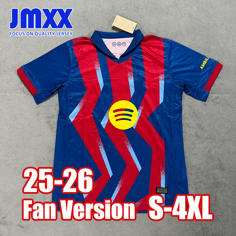 5XL 4XL XXXL JMXX 25 26 Barcalonaes Soccer Jerseys Home Away Third Special Lamine Yamal Pedri Raphinha Mens Uniforms Man Football Man Shirt 2025 202