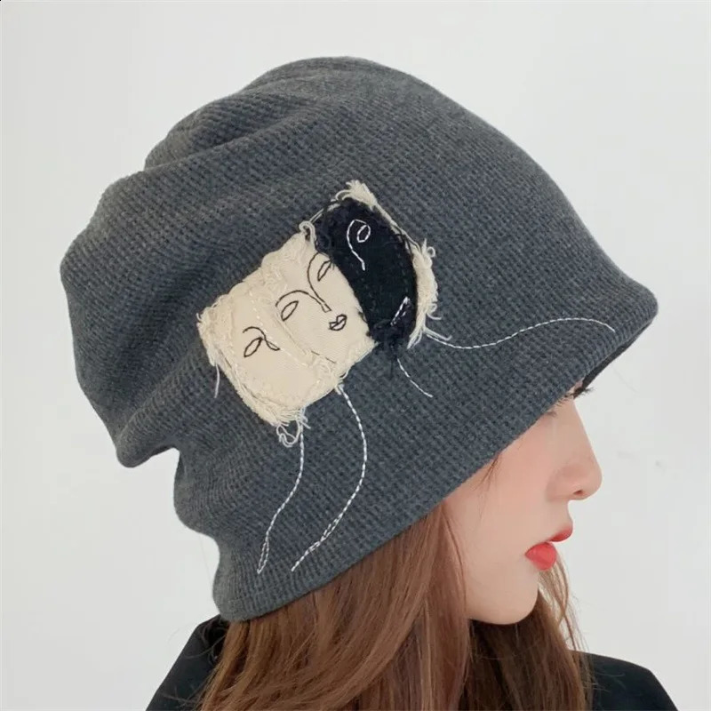 Fashion Beanie Spring and Autumn Ins Korean Version of The Wild Women Hat Baotou Cold Hat Pullover Hat For Ladies250812