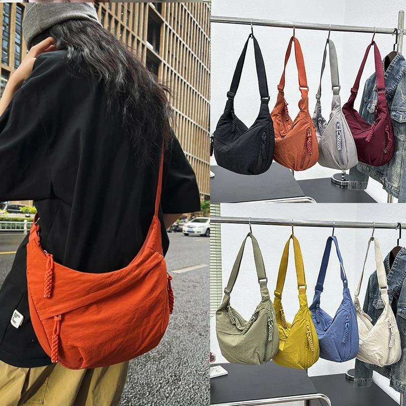 Sac à épaule en nylon haute capacité pour femmes crossbody messager sac de loisirs et sacs à main hobos sac250813