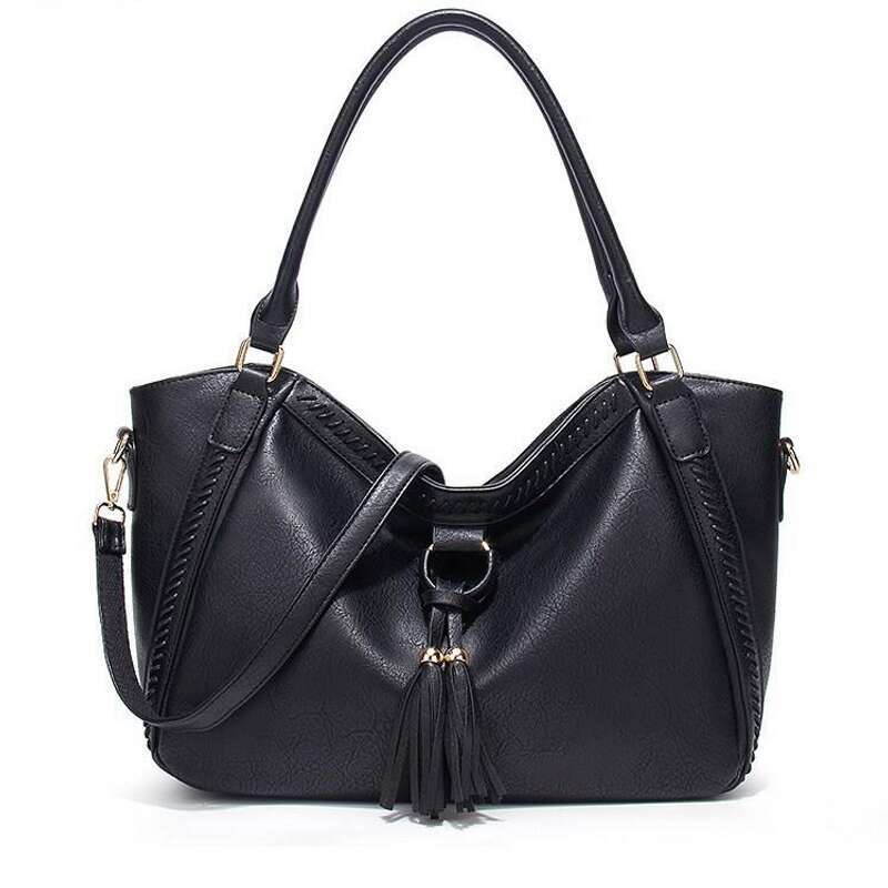 Shoulder Women - High-Quality, Large Capacity Fashionable All-Match Retro Tassel Handbag, Practical Stylish Ladies Bag for Work & Casual Use
