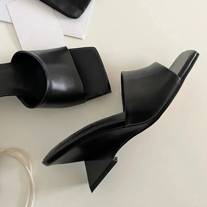 High Heels Womens Slippers Heeled Sandals Woman Shoes Summer Elegant Pumps Flip Flops Slides Sandalias De Mujer 250814