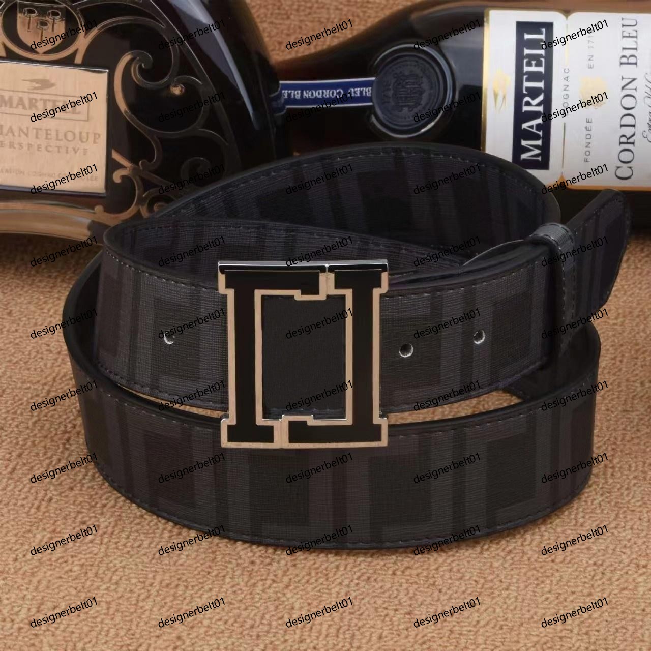 Belt Designer Belt Men's Belt Luxury Metal Smooth Buckle Belt Leather Belt Luxury Business Belt Fashion Classic Women's Belt Width 4.0 cm
