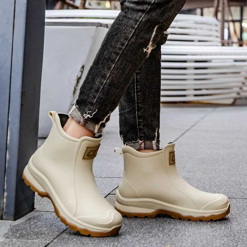 Versatile Adult Womens Rain Shoes Waterproof N-slip Wearable Comfortable For Grocery Shopping Can Be Used Soft Sole XJ250818