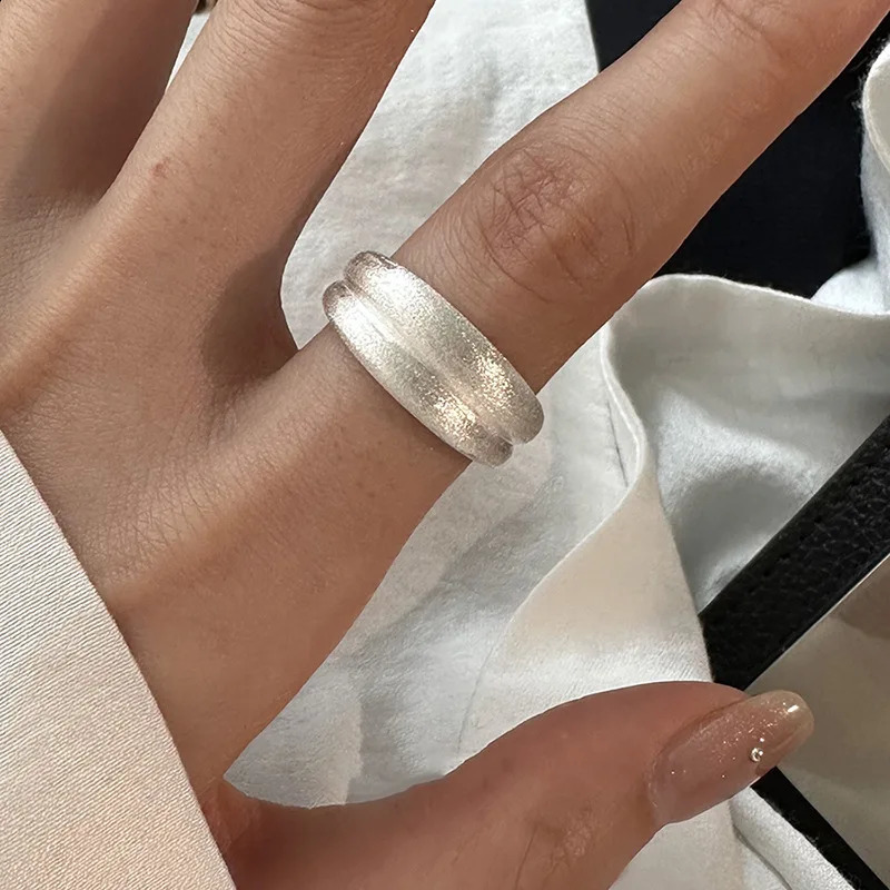 925 Sterling Silver Rings Shinning Vintage Couples Creative Double Layers Thai Silver Party Jewelry Birthday Gifts 250815