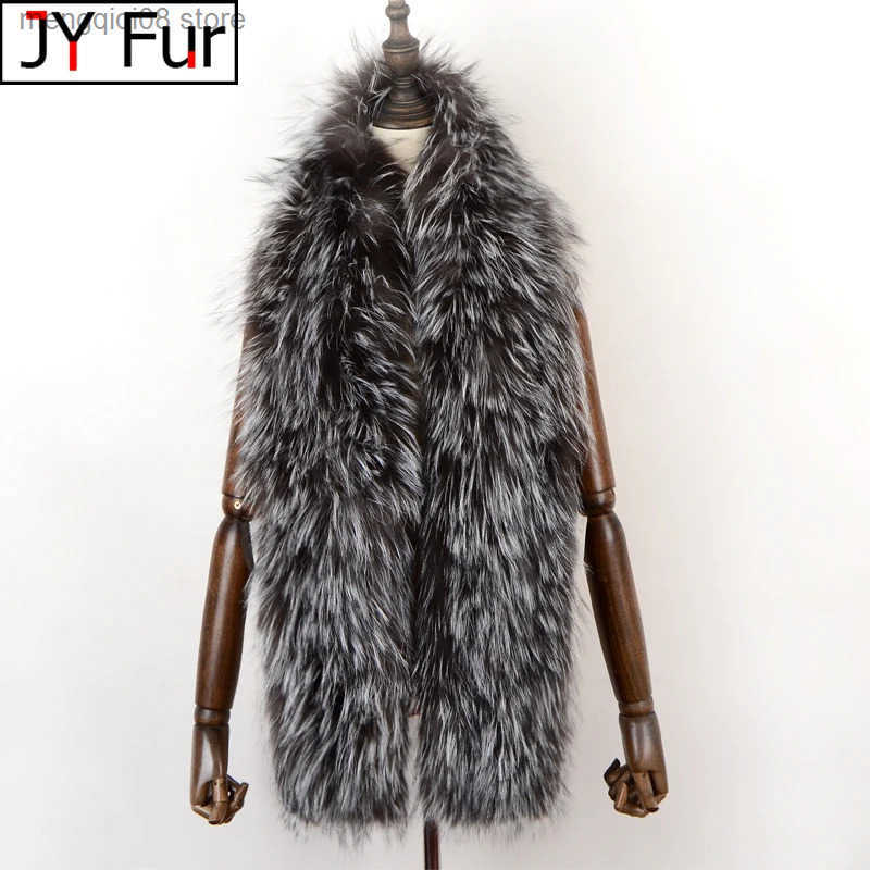 Hot Sale Women Real Fox Fur Scarf Long Style Lady Warm Soft Knitted Real Fox Fur Shawl Wrap Natural Fox Fur Pashmina Scarves L250818