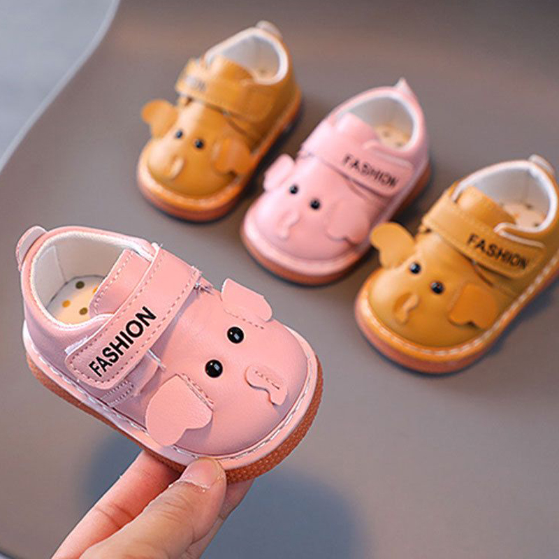 Squeaky Shoes for Newborn Infant Soft Sole Anti Slip Baby Toddler Shoes Kidszworld Cartoon Kids Child Squeaky Shoes Sizes 15 - 19 K0567