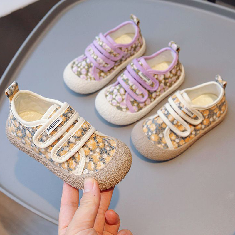 Chaussures en toile florale fleuris