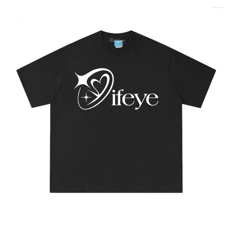 Men's T Shirts Ifeye LOGO 2025 T-shirt Cotton Hip Hop Tshirts Sleeve Male Printing Punk Shirt Gothic Streetwear Graphic Tops