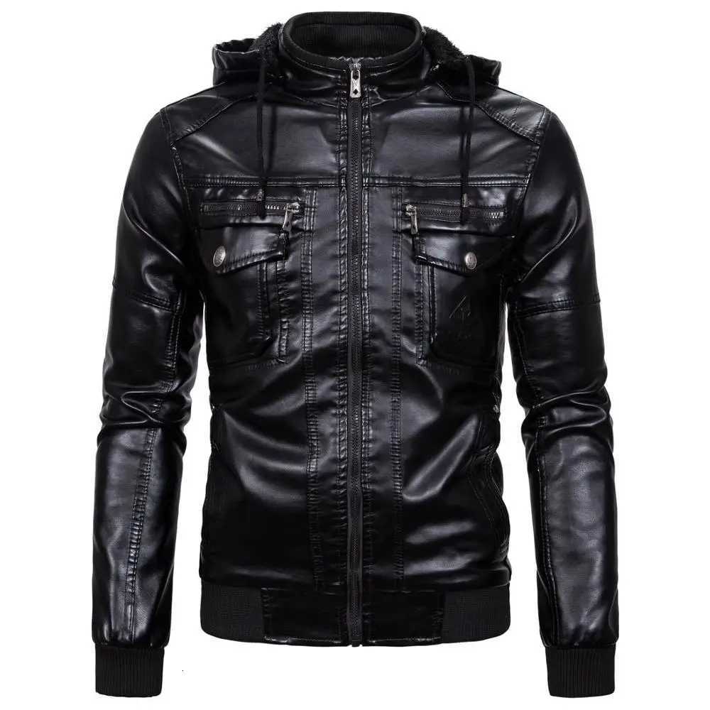 COLDKER Fashion Mens PU Leather Jacket new For Male Fitness Suede Jacket leather jacket Casual Coat Clothing for men XJ250818