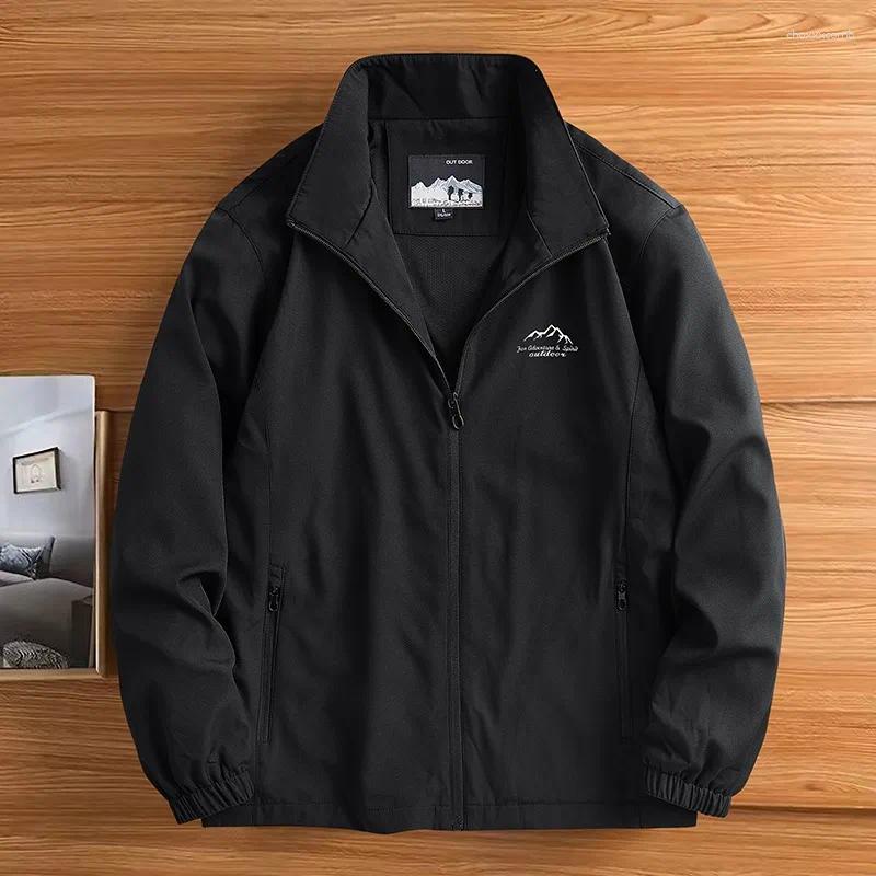 Men's Jackets 2025 Mainly Promote The Spring And Autumn Stand Collar Windproof Waterproof Jacket Casual Fashion Loose Coat