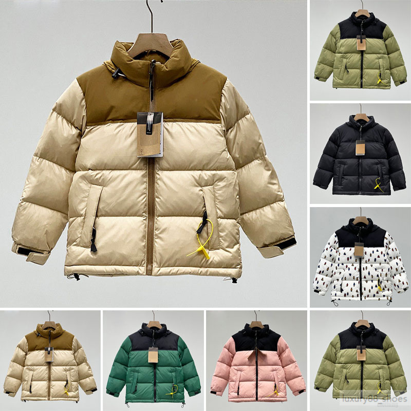 2025 Enterre d'enfants Hildren Nf Down nnorth Designer Face Veste d'hiver Garçons Girls Youth Outdoor Parka chauffante Vestes de puff.