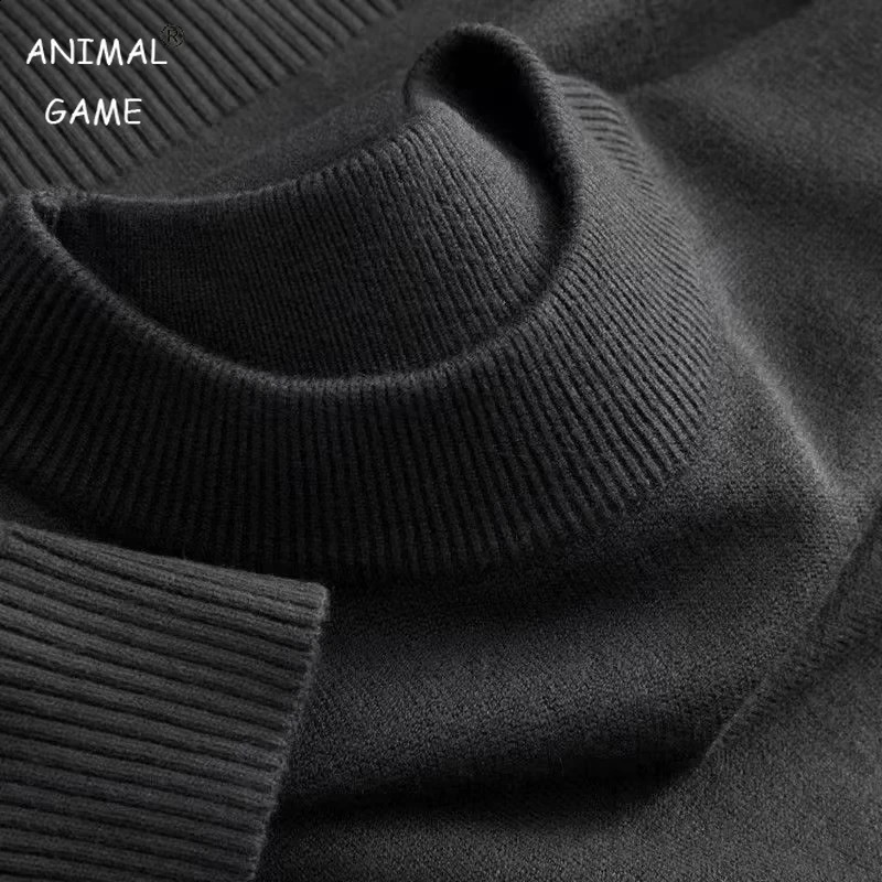 Mens Casual Mock Turtleneck TShirts Long Sleeve Thermal Pullover Basic Lightweight Undershirt Sweater Winter Warm Streetwear 250801
