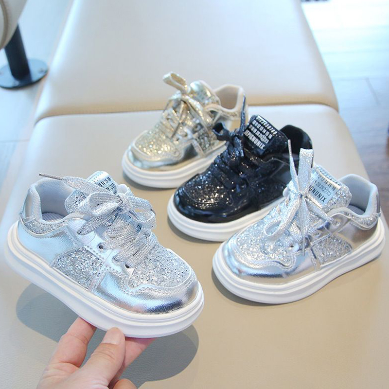 Chaussures pour enfants pour garçons filles sport baskets diamants paillettes sportives chaussures de course kidworld enfants plate baby-enfant d