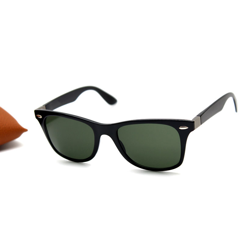 4195 Sunglasses Mens Designer Classic Liteforce Square Black Frame Glasses Ladys Fashion Green Lens Outdoor Eyewear With Box 52mm