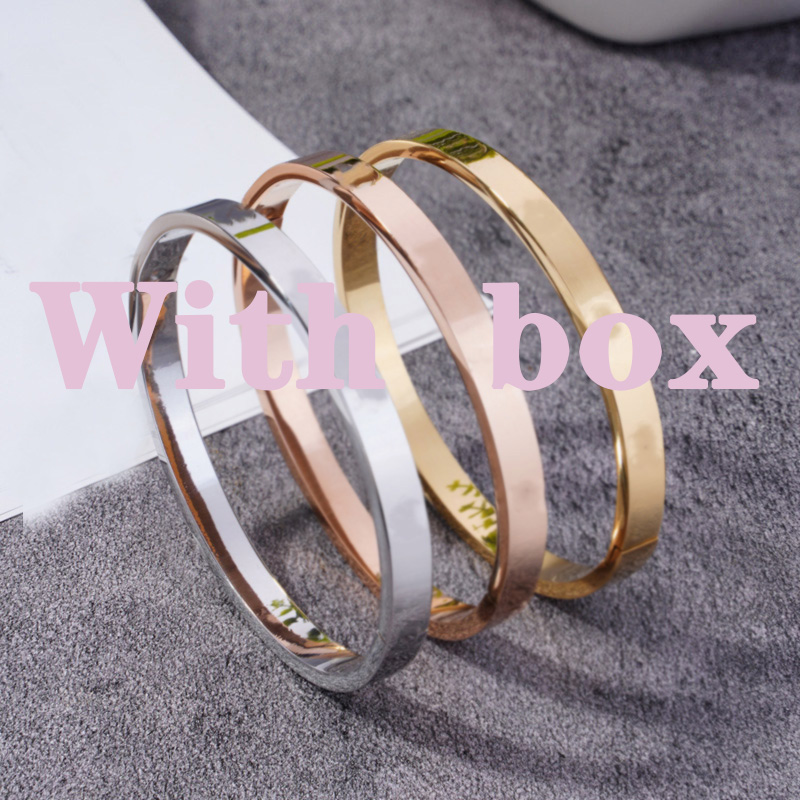 Avec bracelet de bracelet Bracelet Bracelet Bracelet Titane en acier Amour de concepteur Gift Bracelet Bracelet Gold bracelet bracelets Bracelet