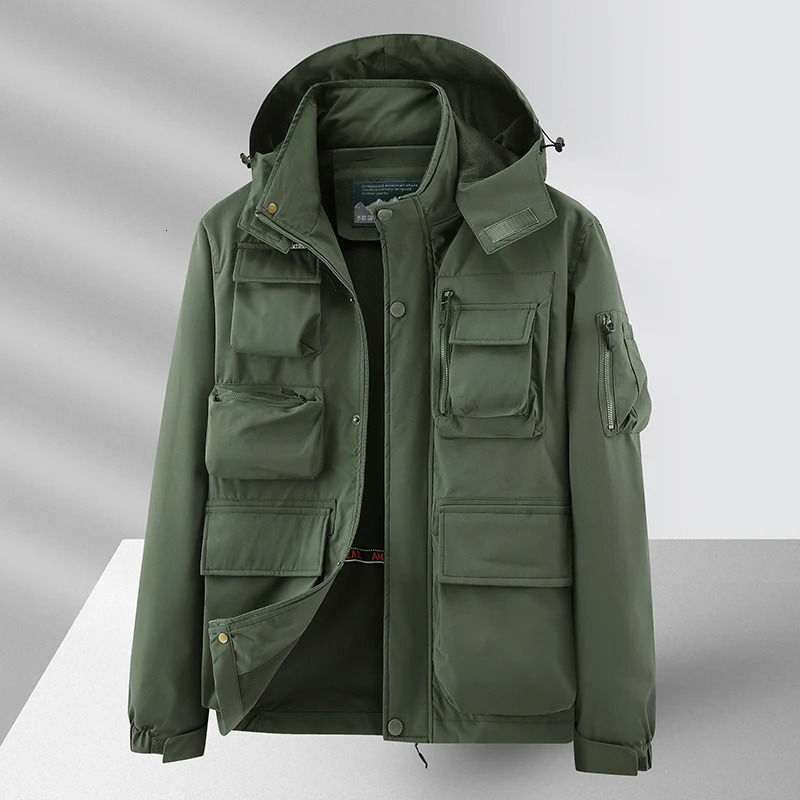 Men Tactical Jacket US Army M65 Military Field Trench Coats Hoodie Casaco Masculino 250818