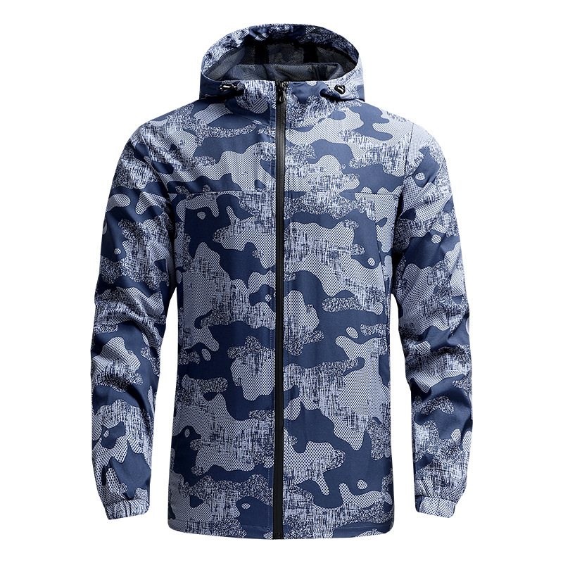 Men's Lightweight Hiking Jacket - Spring/Fall Quick-Dry Windproof Outdoor Coat Casual Sports Windbreaker Sixe: S-5XL