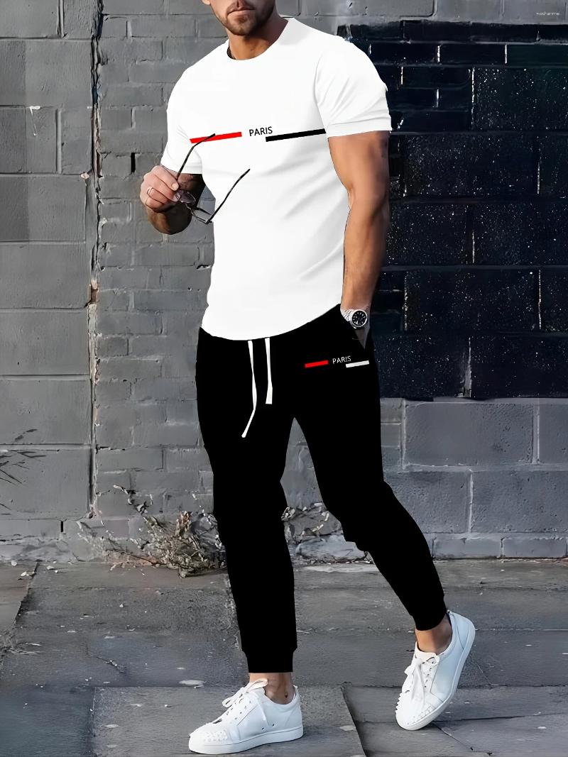 Men's Tracksuits The 2025 Summer Suit Is A Casual And Fashionable Outdoor Wear With Letter Prints Breathable Lightweight