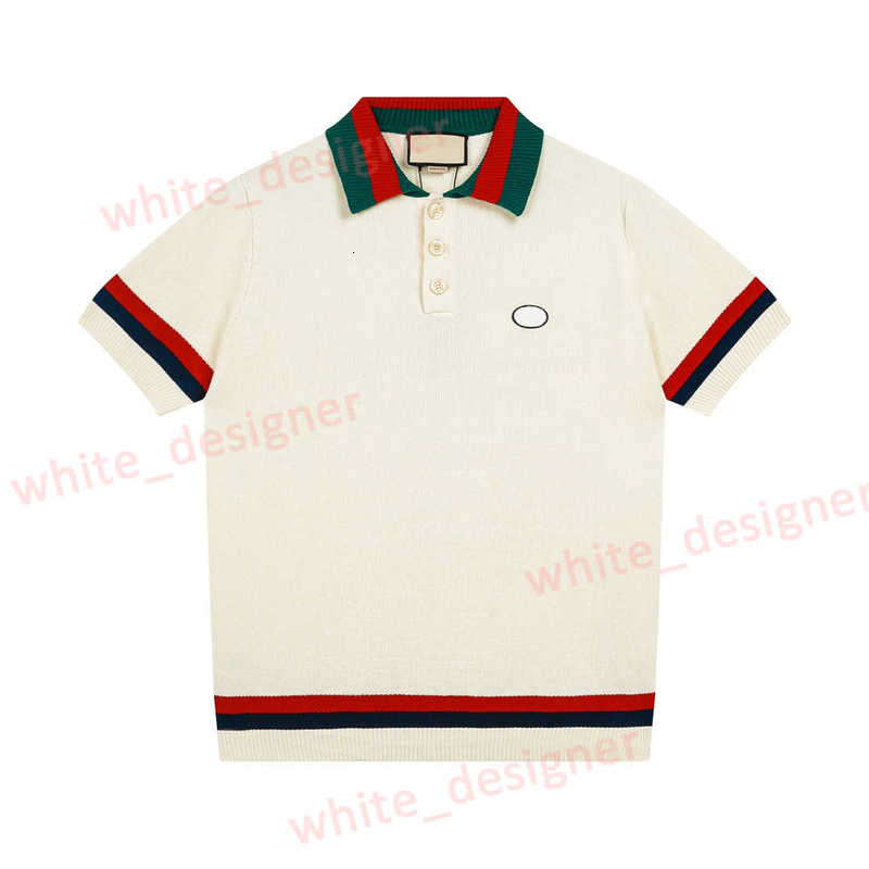 Men's polo shirts Designer Sweater Womens Pullover Polo Embroidered Jacquard Paris Fashion Loose Mens women Casual Knitwear Universal size XS-L
