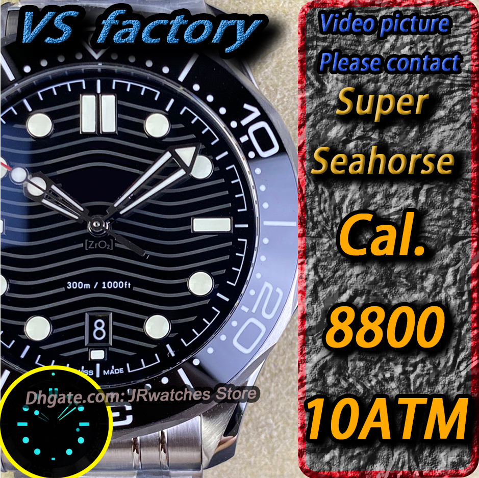Top VS Factory 8800 Movement Watch 300M Luxury Watch Luxury Men Watch Designer Sports Watch Cal. 8800 Automatic Movement Watch Sapphire Glass Stainl