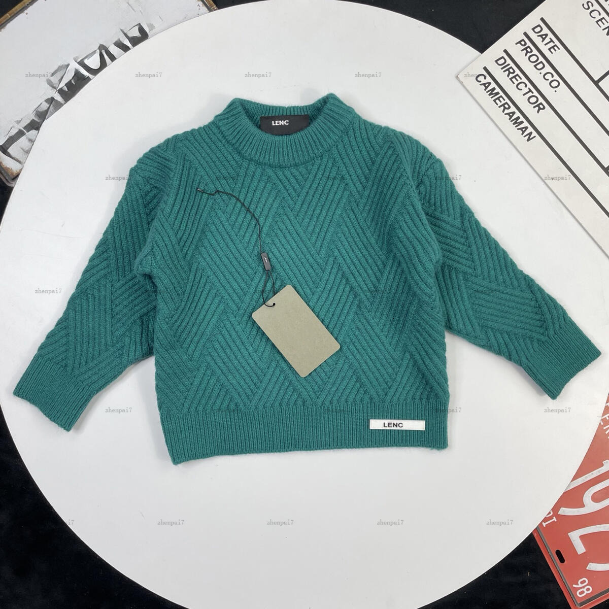 Top baby sweater Striped jacquard design kids turtleneck girls boys hoodie Tiger Head Pattern child pullover A816X23N221-image-1071562465