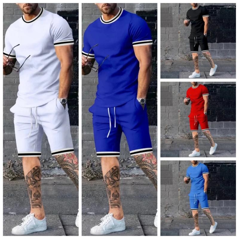 Men's Tracksuits Hawaiian Style T-shirt Beach Shorts Set Daily Casual Fashion Short Sleeved Top Outdoor Vacation