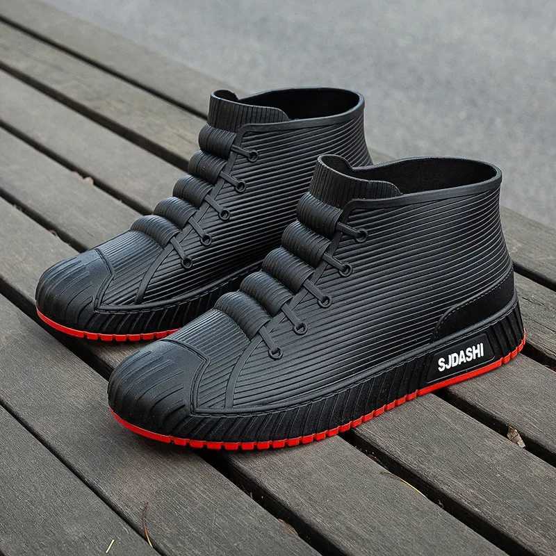 Rain Shoes for Men Fi N-slip Men Rain Boots New Comfortable Waterproof Working Boots Platform Outdoor Fishing Shoes Male XJ250818