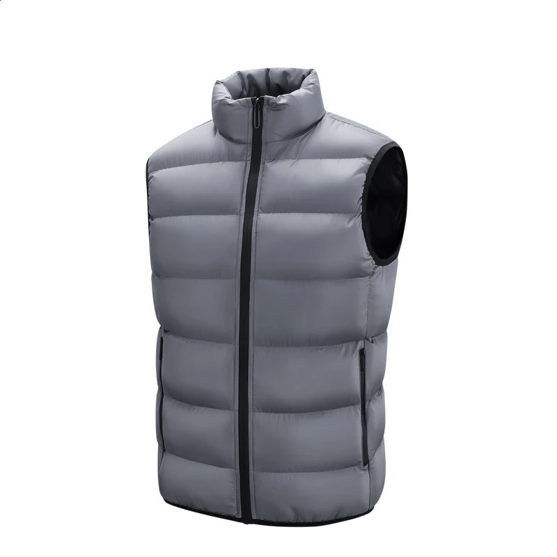Korean Autumn And Winter MenS Waistcoat Large Size Down Cotton Vest Sleeveless Jacket Boy Trend 250730