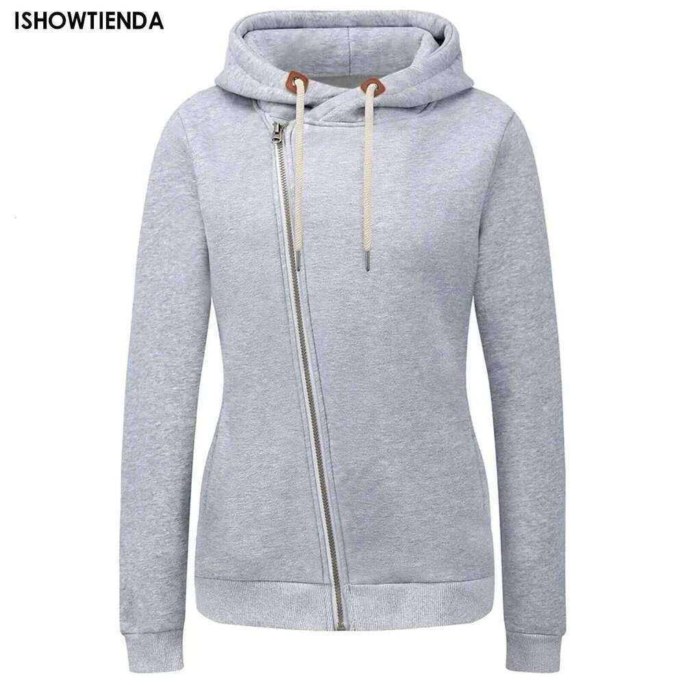Hoodies d'automne du printemps Nouveaux sweats à sweat à sweat zippé décontracté pour femmes à la mode.