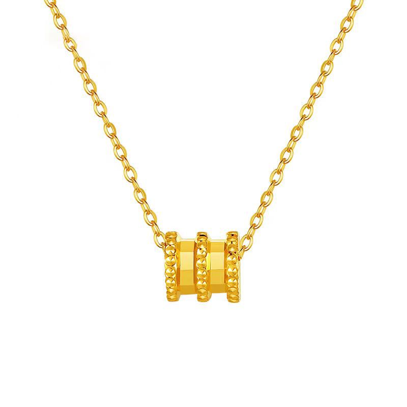 Cute Design 18K Real Gold Silver Plated Pendent Necklace for Women Fashion Copper Slender Waist Pendent Necklaces Elegant Wedding Jewelry Gift